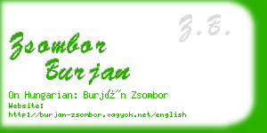 zsombor burjan business card